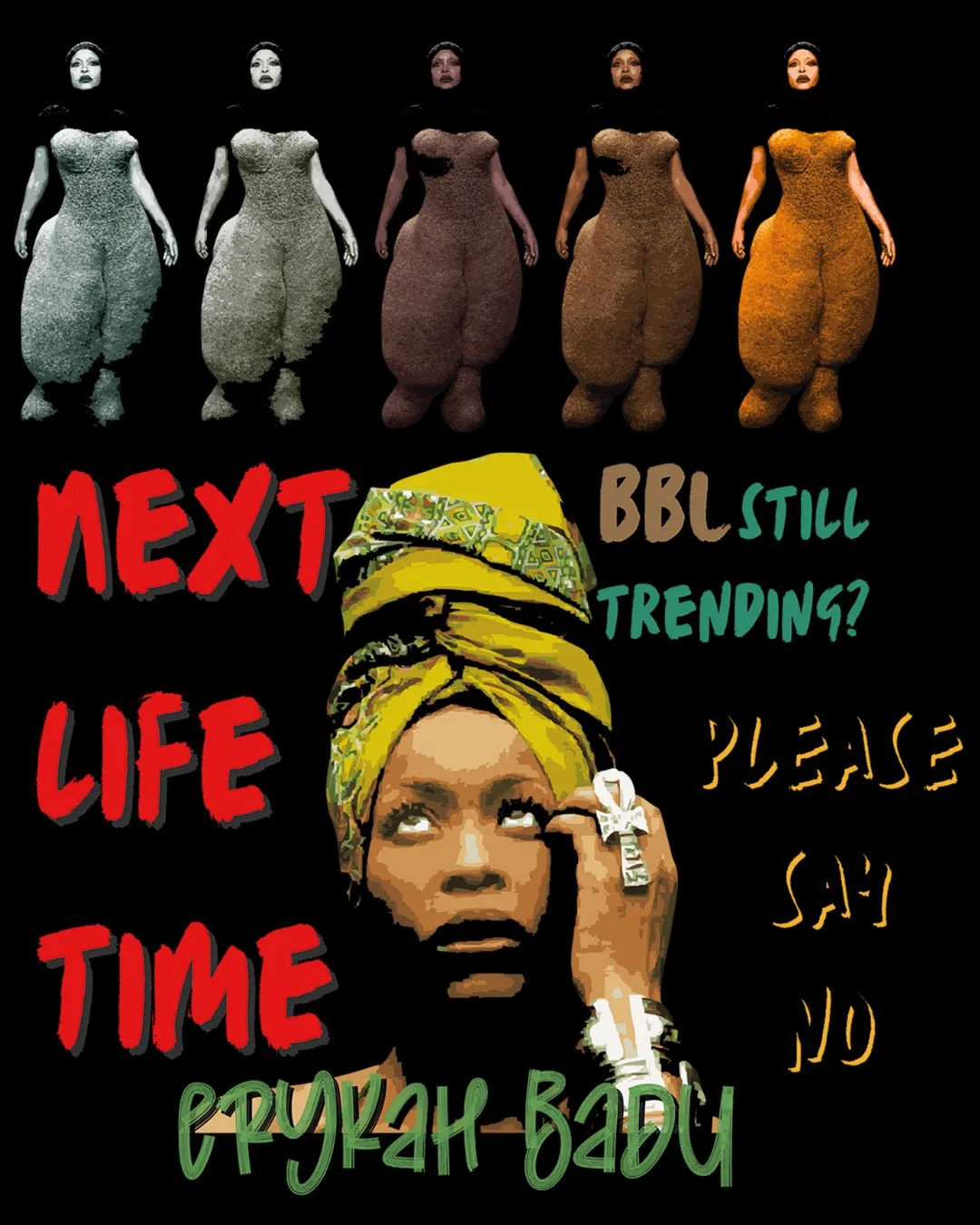 “BBL Still Trending?”: El Diseño de Erykah Badu que Desafió la Hipersexualización de Mujeres Negras